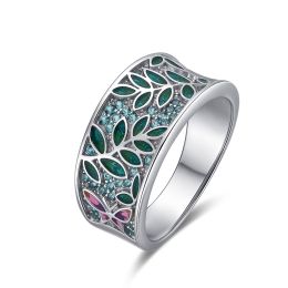 MOISS smaltový stříbrný prsten