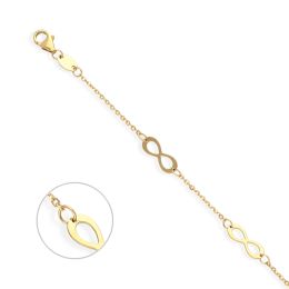 MOISS náramek na nohu ze žlutého zlata