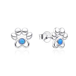 MOISS stříbrné náušnice OPÁL