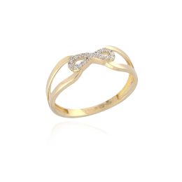 MOISS prsten ze žlutého zlata NEKONEČNO
