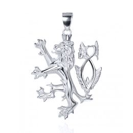 MOISS stříbrný přívěsek ČESKÝ LEV