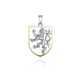 MOISS stříbrný přívěsek ČESKÝ LEV