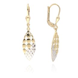 MOISS náušnice ze žlutého zlata BICOLOR