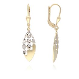 MOISS náušnice ze žlutého zlata BICOLOR