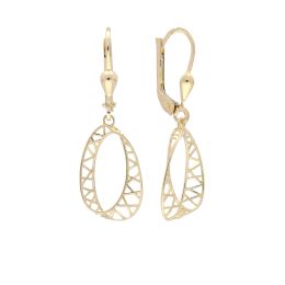 MOISS náušnice ze žlutého zlata