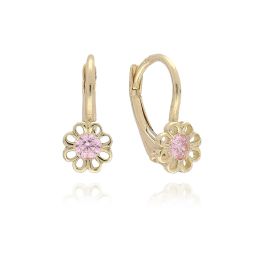 MOISS dětské náušnice ze žlutého zlata KVĚTINA