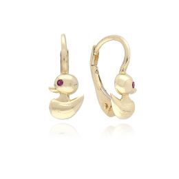 MOISS náušnice ze žlutého zlata KAČENKA