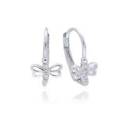 MOISS náušnice z bílého zlata VÁŽKA