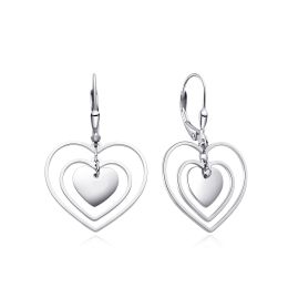 MOISS stříbrné náušnice SRDCE