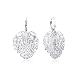 MOISS stříbrné náušnice LIST