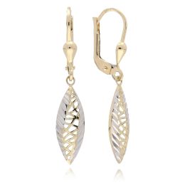 MOISS náušnice ze žlutého zlata BICOLOR