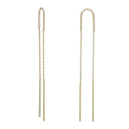 MOISS stříbrné náušnice GOLD