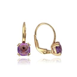 MOISS náušnice ze žlutého zlata s topazem