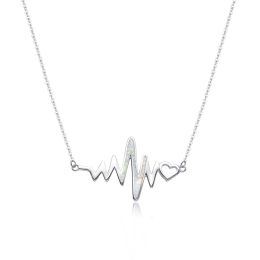 MOISS stříbrný náhrdelník OPÁL