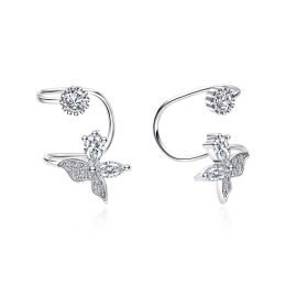 MOISS stříbrné náušnice MOTÝL