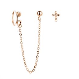 MOISS stříbrné náušnice KŘÍŽEK