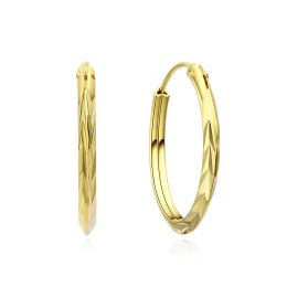 MOISS stříbrné náušnice GOLD