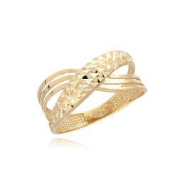 MOISS prsten ze žlutého zlata BICOLOR