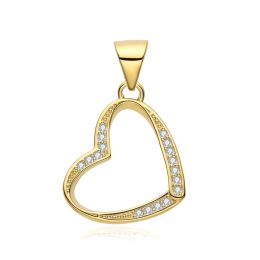 MOISS stříbrný přívěsek SRDCE GOLD