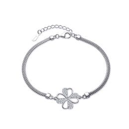 MOISS stříbrný náramek ČTYŘLÍSTEK