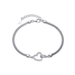 MOISS stříbrný náramek SRDCE