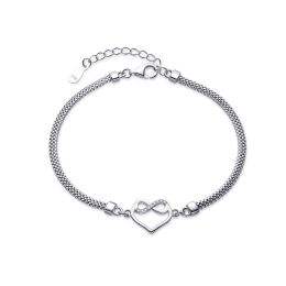 MOISS stříbrný náramek SRDCE