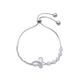 MOISS stříbrný náramek MOTÝL