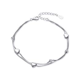 MOISS stříbrný náramek SRDCE