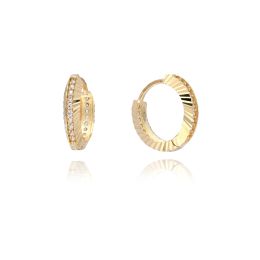MOISS náušnice ze žlutého zlata