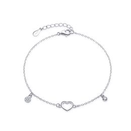 MOISS stříbrný náramek SRDCE