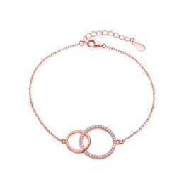 MOISS stříbrný náramek ROSE KRUH