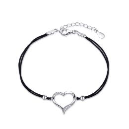 MOISS stříbrný náramek SRDCE