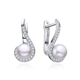 MOISS perlové stříbrné náušnice