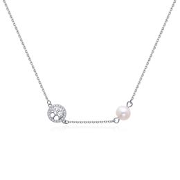 MOISS perlový stříbrný náhrdelník STROM