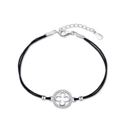 MOISS stříbrný náramek ČTYŘLÍSTEK