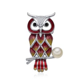 MOISS stříbrná brož SOVA