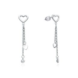 MOISS stříbrné náušnice SRDCE