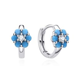 MOISS stříbrné náušnice KVĚTINA