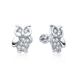 MOISS stříbrné náušnice SOVA
