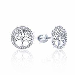 MOISS stříbrné náušnice STROM