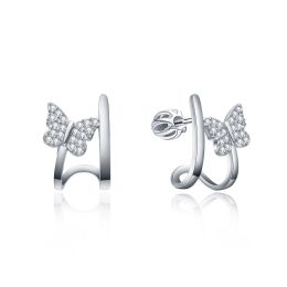 MOISS stříbrné náušnice MOTÝL
