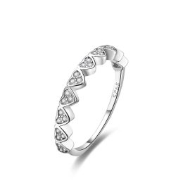 MOISS stříbrný prsten SRDCE