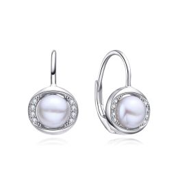 MOISS perlové stříbrné náušnice