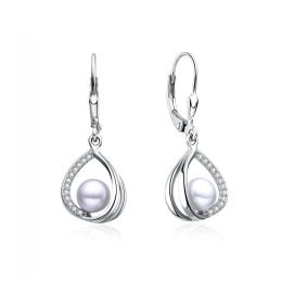 MOISS perlové stříbrné náušnice