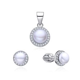 MOISS perlová stříbrná sada