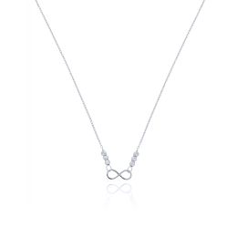 MOISS náhrdelník z bílého zlata NEKONEČNO