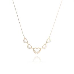MOISS náhrdelník ze žlutého zlata SRDCE