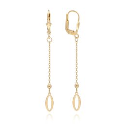 MOISS náušnice ze žlutého zlata