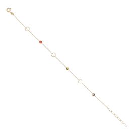 MOISS náramek ze žlutého zlata SRDCE