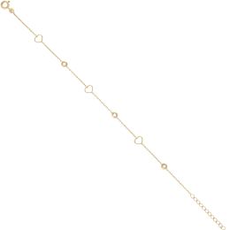 MOISS náramek ze žlutého zlata SRDCE